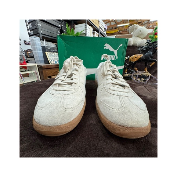 Puma Beige leather Sneakers size 13 - Picture 4 of 10